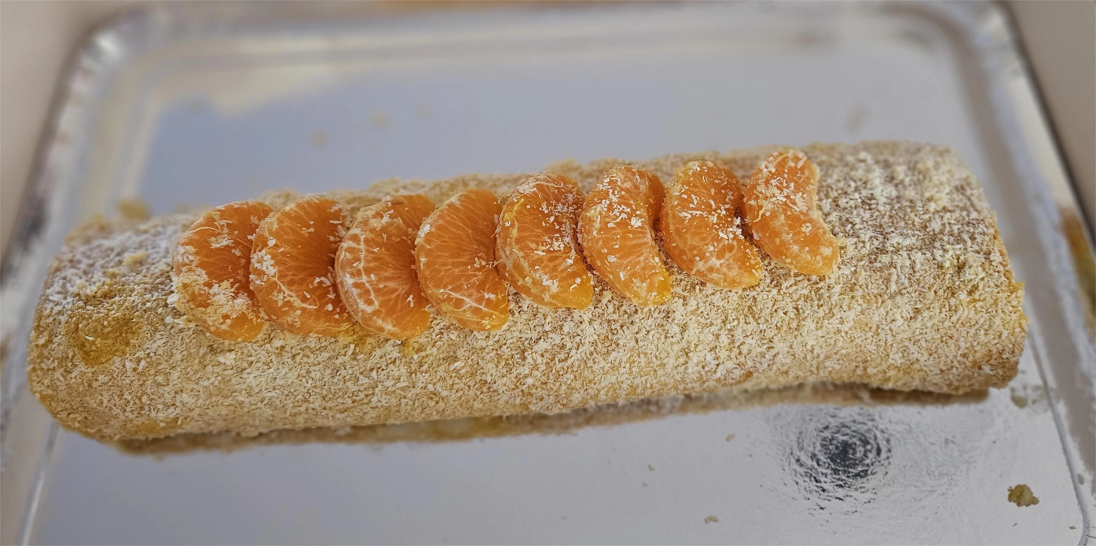 Bûche clémentine/noix de coco